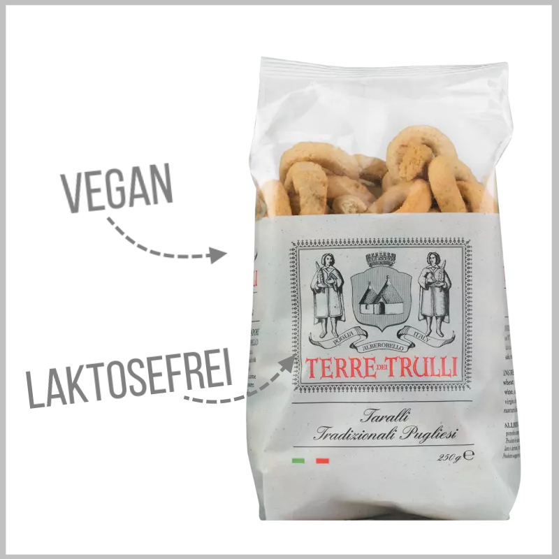 Taralli Tradizionali Pugliesi - Salzgebäck mit nativem Olivenöl extra